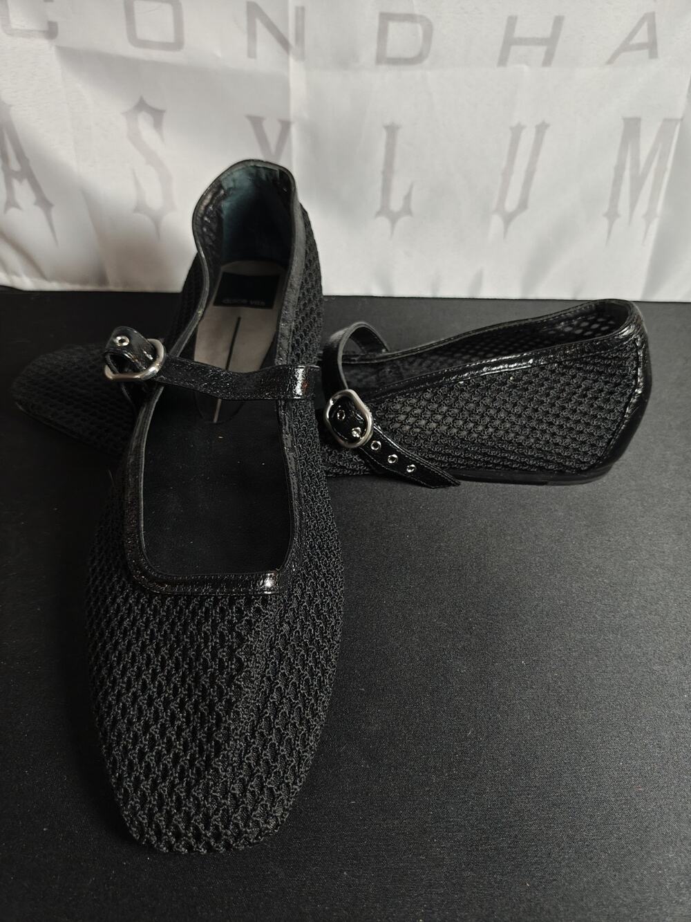 DOLCE VITA $125 Women's 11 Rodni Mesh Ballet Flats Black